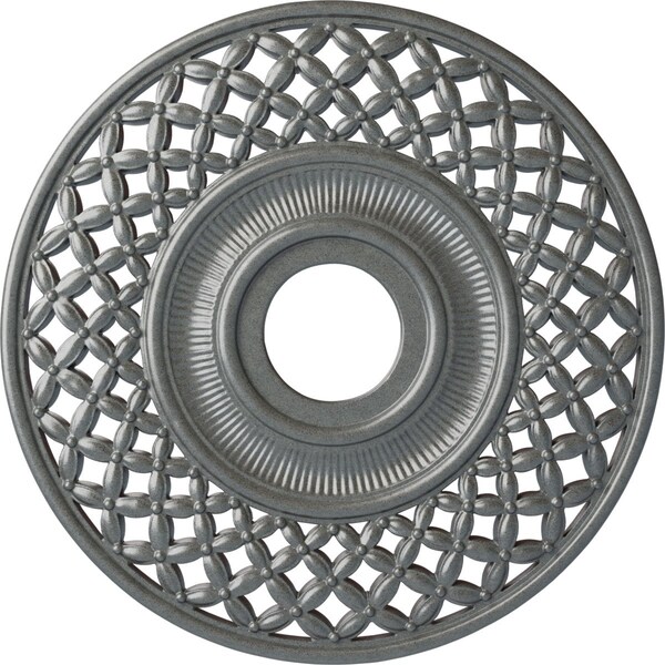 Ekena Millwork Robin Ceiling Medallion (Fits Canopies up to 6 1/4"), 22 1/4"OD x 4 3/4"ID x 1 1/4"P, Platinum CM22RBPLS - main